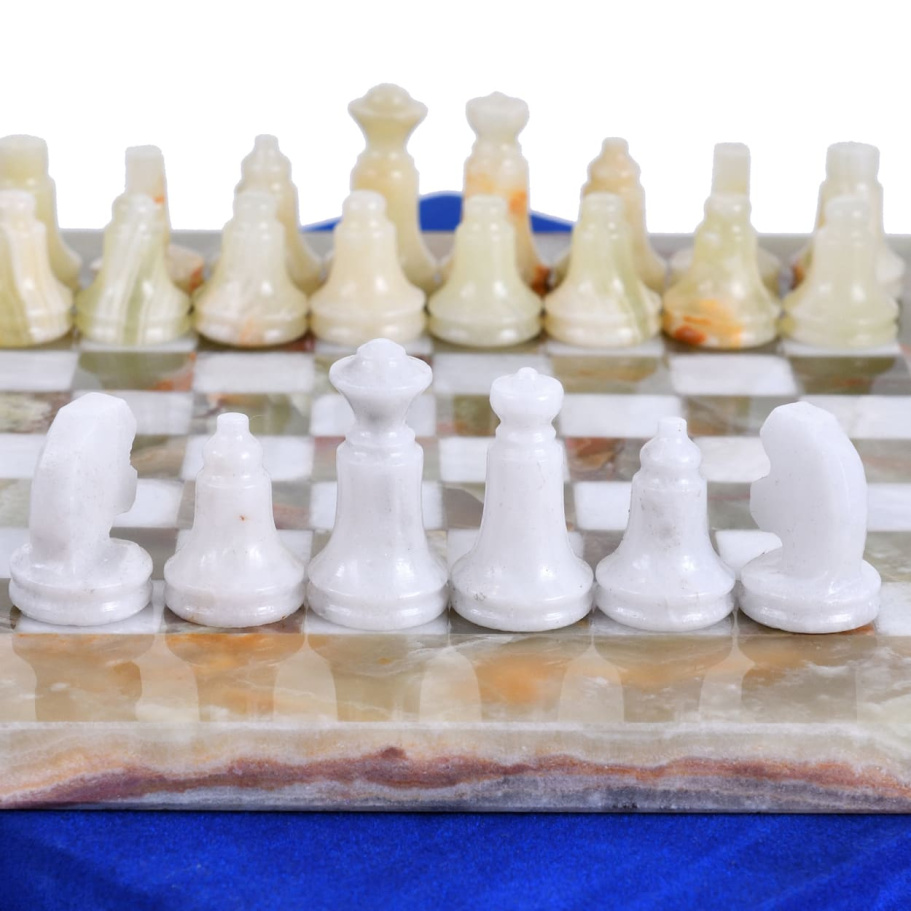 Шахматы из камня "Левант" мрамор и оникс 20 купить в Ростове-на-Дону