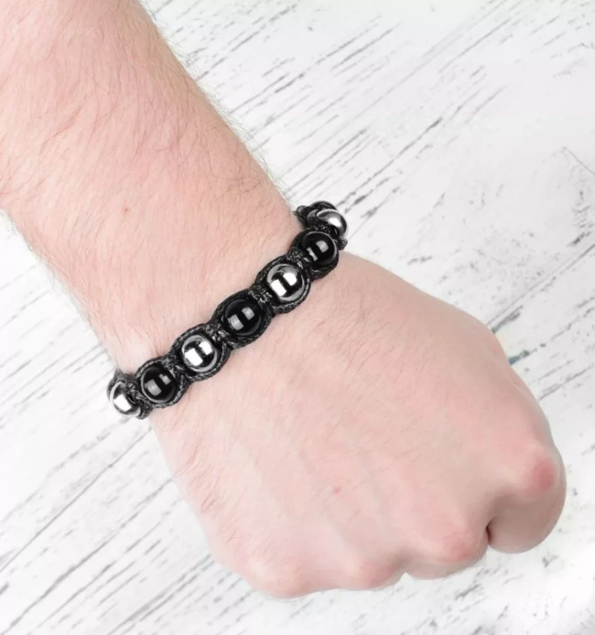 Браслет Лемер плетенный, камень агат и гематит, 1 * 18 см купить в Ростова-на-Дону Браслет Лемер плетенный, камень агат и гематит, 1 * 18 см купить в Ростова-на-Дону