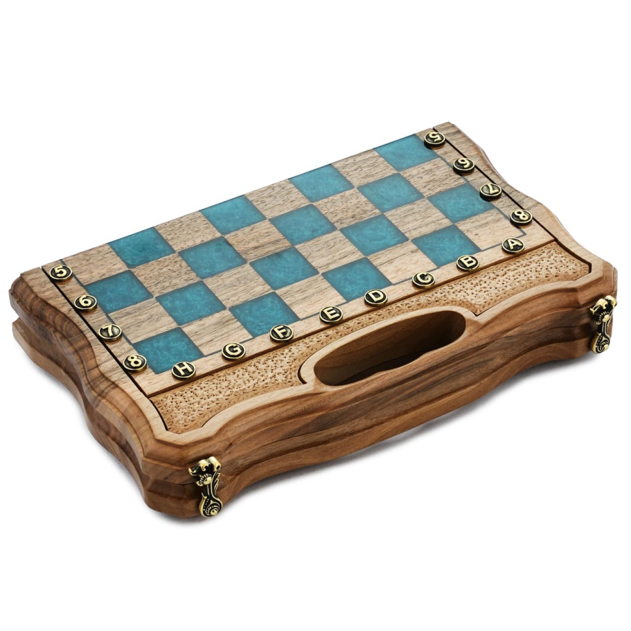 Шахматы + нарды резные "Топаз" 30 купить в Ростове-на-Дону