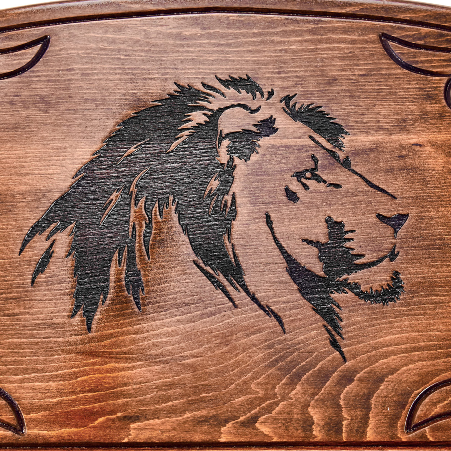 Нарды резные "Лев" большие 60, Даудов купить в Ростове-на-Дону