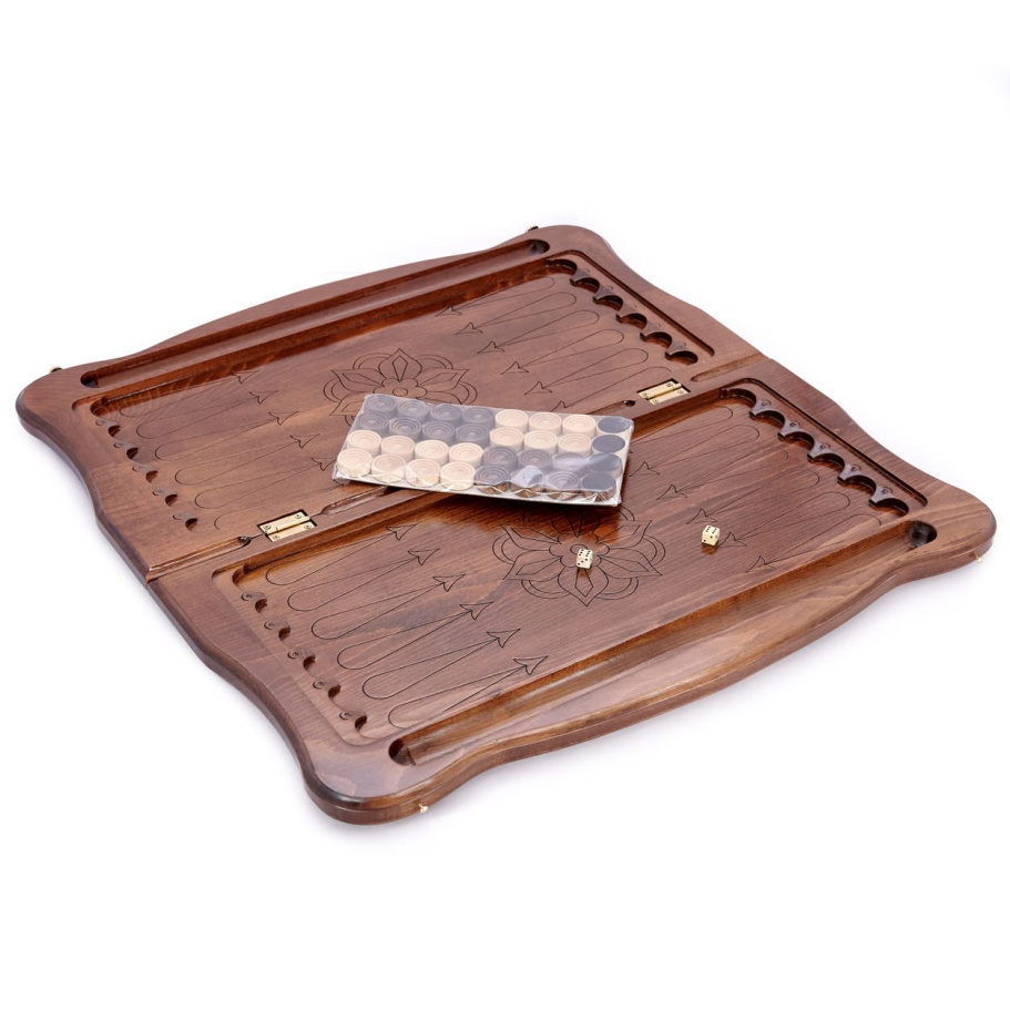 Нарды резные "Узор" большие 60, Даудов купить в Ростове-на-Дону