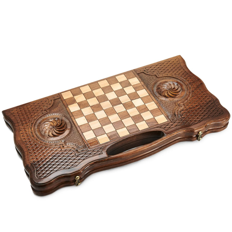 Нарды резные "Долина Жизни" большие, 60 купить в Ростове-на-Дону