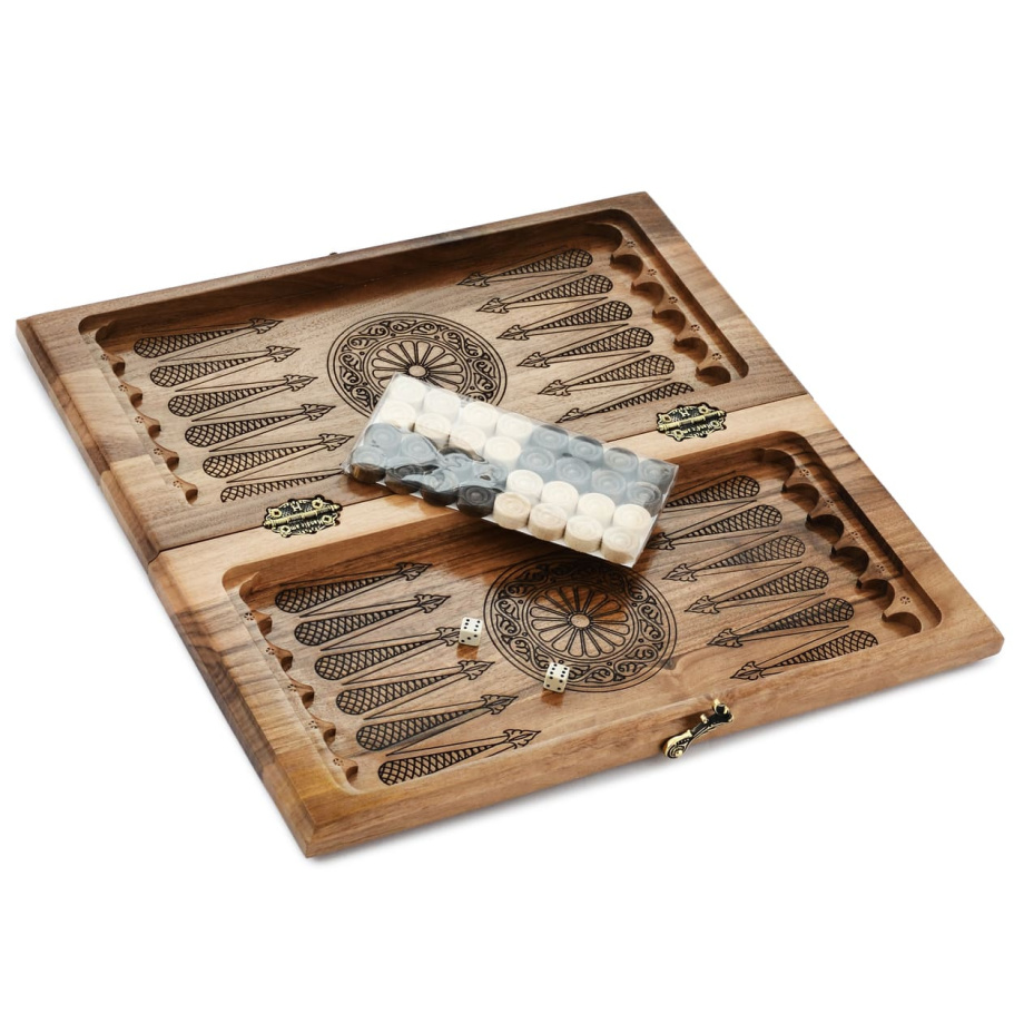 Шахматы + нарды резные "Циркон" 40 купить в Ростове-на-Дону