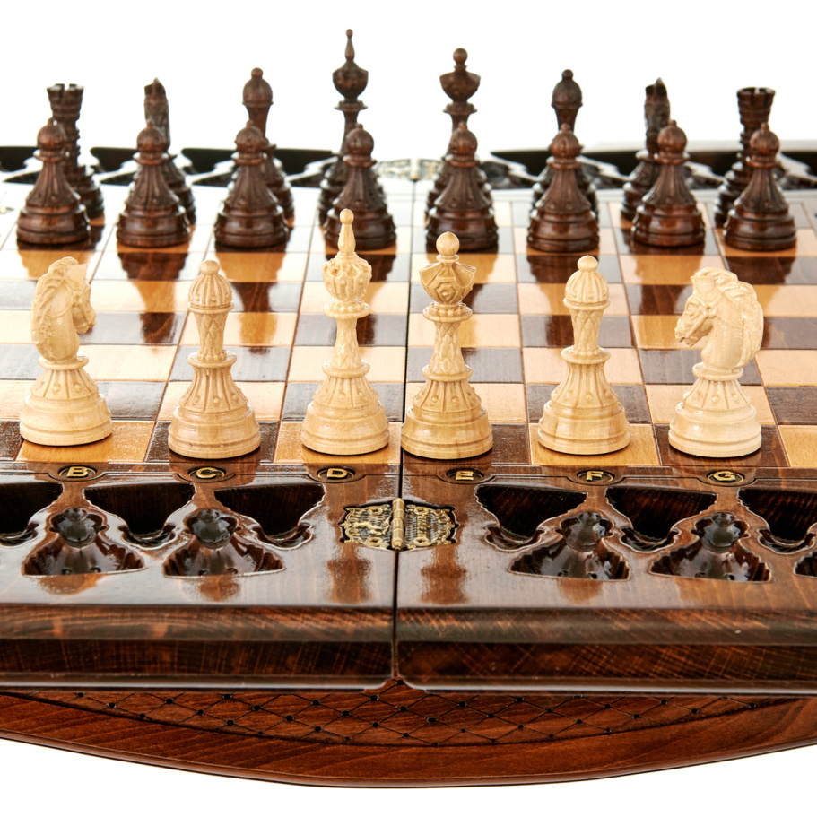 Стол ломберный Шахматы резные "Древо вечности" 60 купить в Ростове-на-Дону