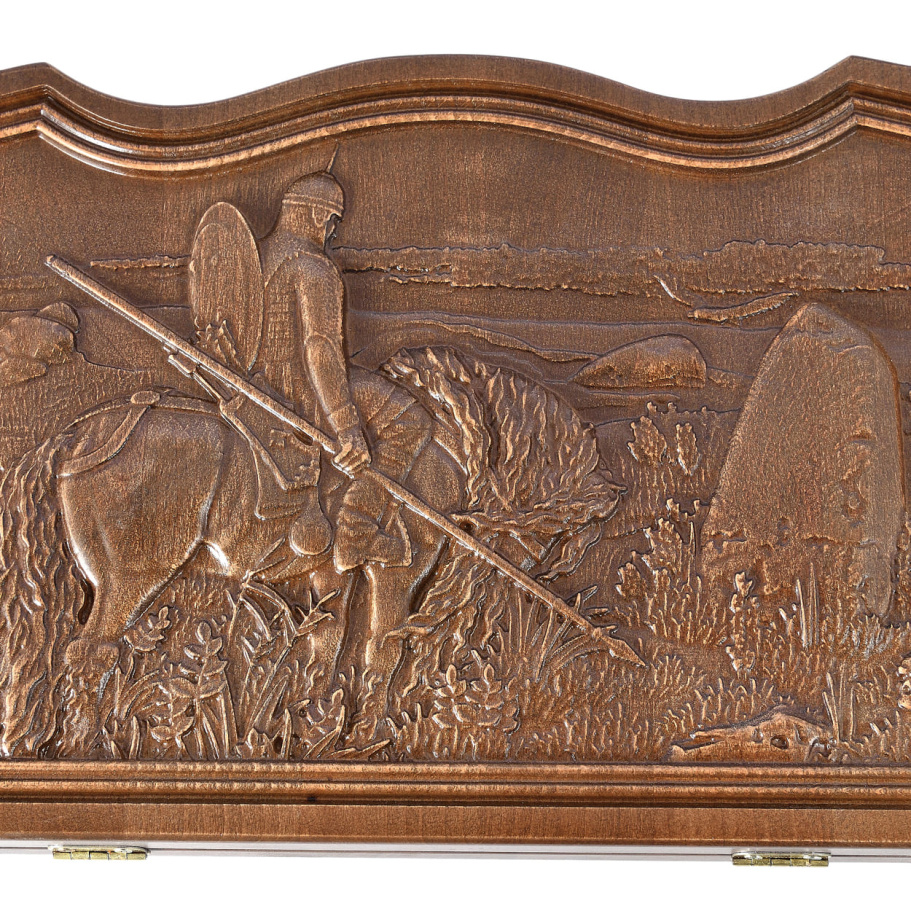 Нарды резные Ивановские мини "Витязь" 35, WoodG купить в Ростове-на-Дону