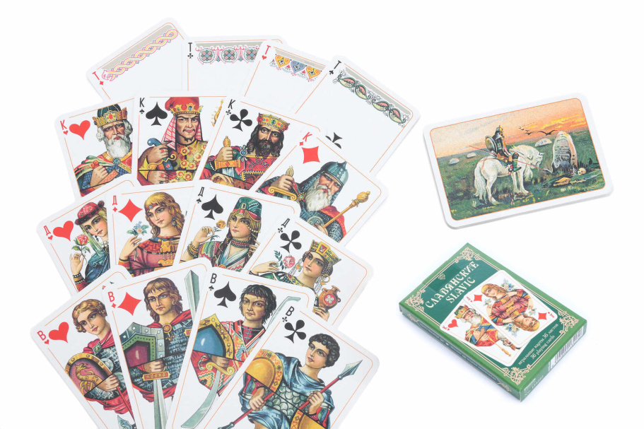 Карты игральные "Славянские" зеленая рубашка, 36 карт купить в Ростове-на-Дону