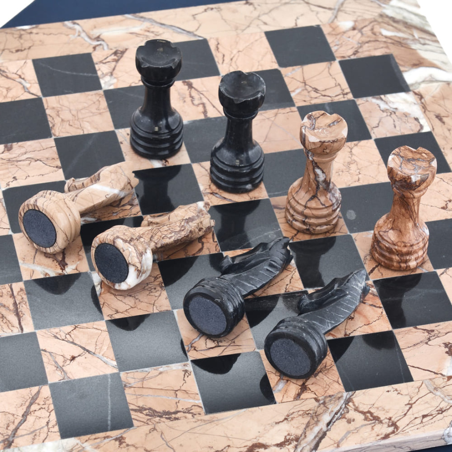 Шахматы из камня "Артер Карфаген" розовый мрамор 30 купить в Ростове-на-Дону Шахматы из камня "Артер Карфаген" розовый мрамор 30 купить в Ростове-на-Дону