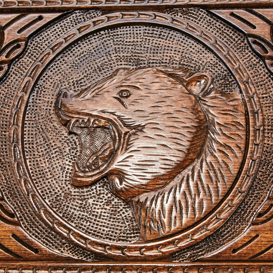 Нарды резные "Оскал Медведя" средние 50, Harutyunyan купить в Ростове-на-Дону