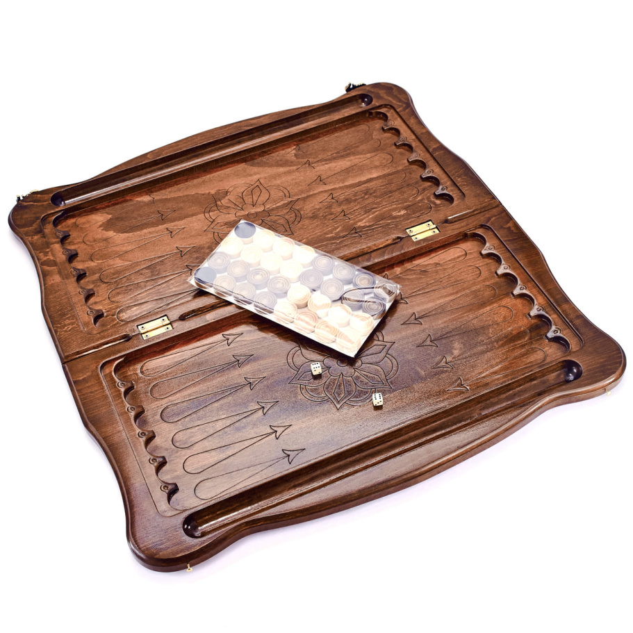 Нарды резные "Лев" большие 60, Даудов купить в Ростове-на-Дону