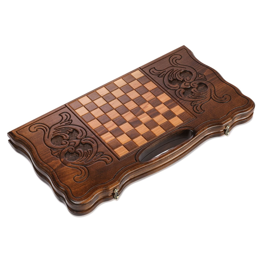 Нарды резные Агнес "Спартанец"  большие, 60 купить в Ростове-на-Дону