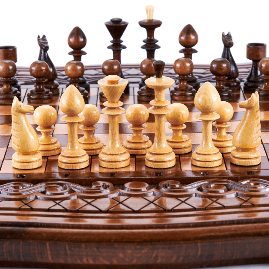Шахматы + нарды резные "Бриз" 40, Harutyunyan купить в Ростове-на-Дону