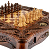Стол ломберный Шахматы резные "Гордый орел" 60 купить в Ростове-на-Дону