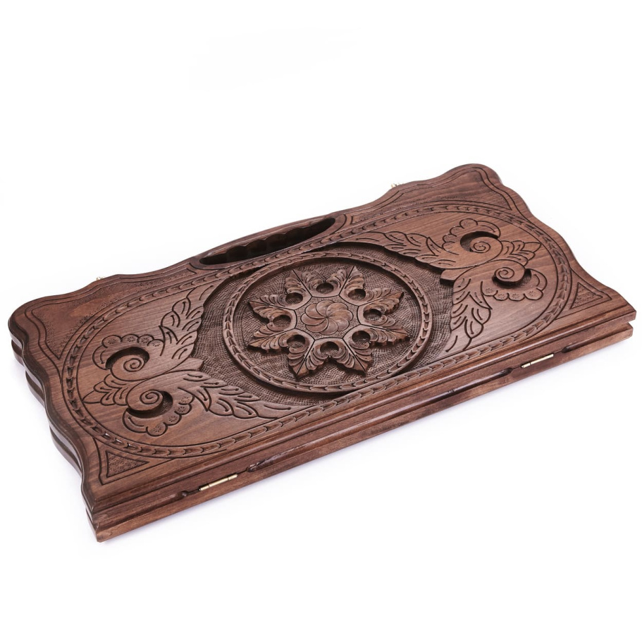 Нарды резные "Узор Снежный " большие 60, Harutyunyan