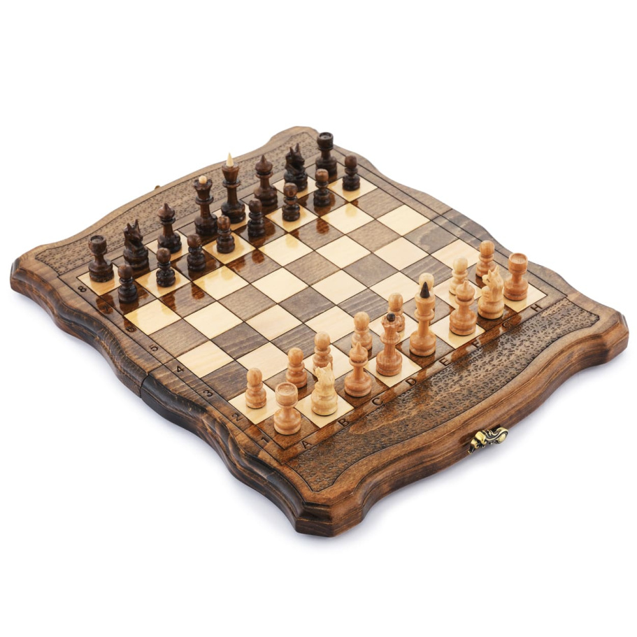 Шахматы + нарды резные  "Универсальные" 30, Harutyunyan Шахматы + нарды резные  "Универсальные" 30, Harutyunyan